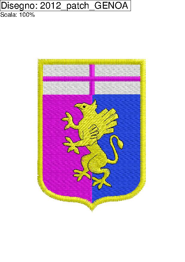 Ricamo stemma GENOA calcio