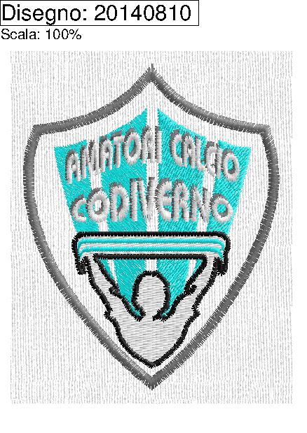 Programma ricamo Logo Amatori calcio CODIVERNO