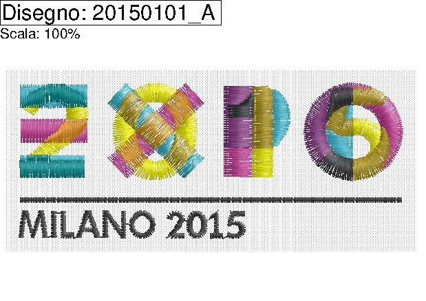 Logo expo 2015 con ricamo