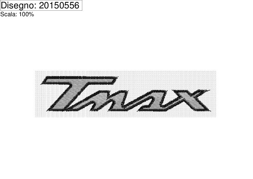 Programma di ricamo logo TMAX su base cm.10