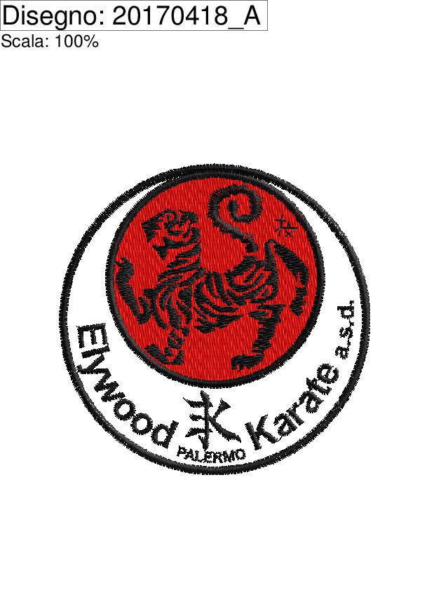 Icona Programma di ricamo bollo ondo elywood Karate