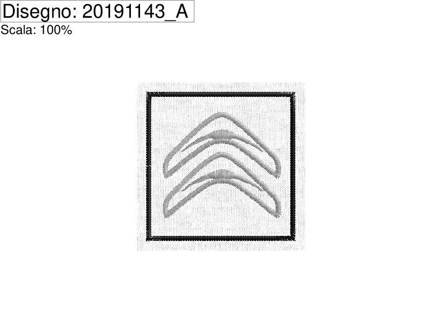 Miniatura Programma di ricamo Logo CITROEN cm. 5 x 5