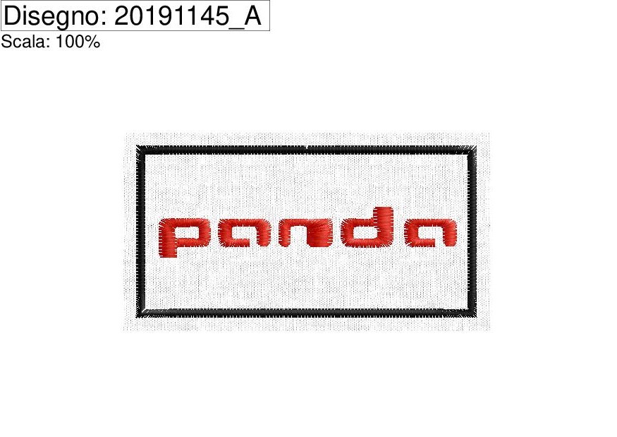 Icona  Programma di ricamo Logo PANDA base cm.8