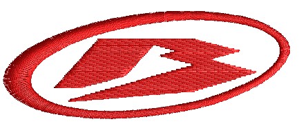Icona File ricamo logo BETA su base cm.8