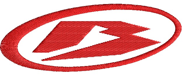 Icona File ricamo logo BETA su base cm.12
