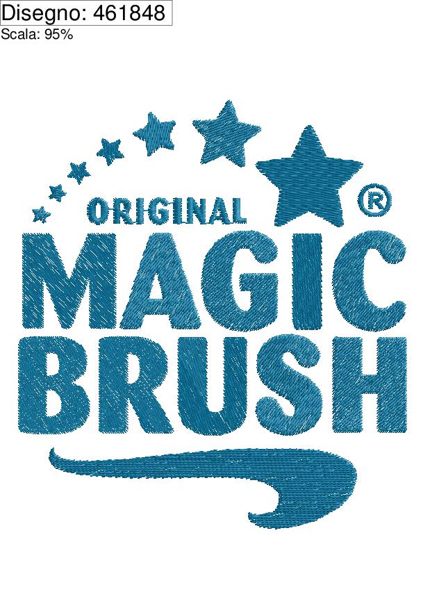 Ricamo MAGIC BRUSH su base cm.10
