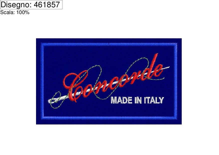 RICAMO Logo su pattina Concorde