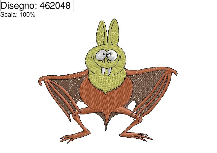 Icona Prog. Pipistrello ricamo su base cm.10