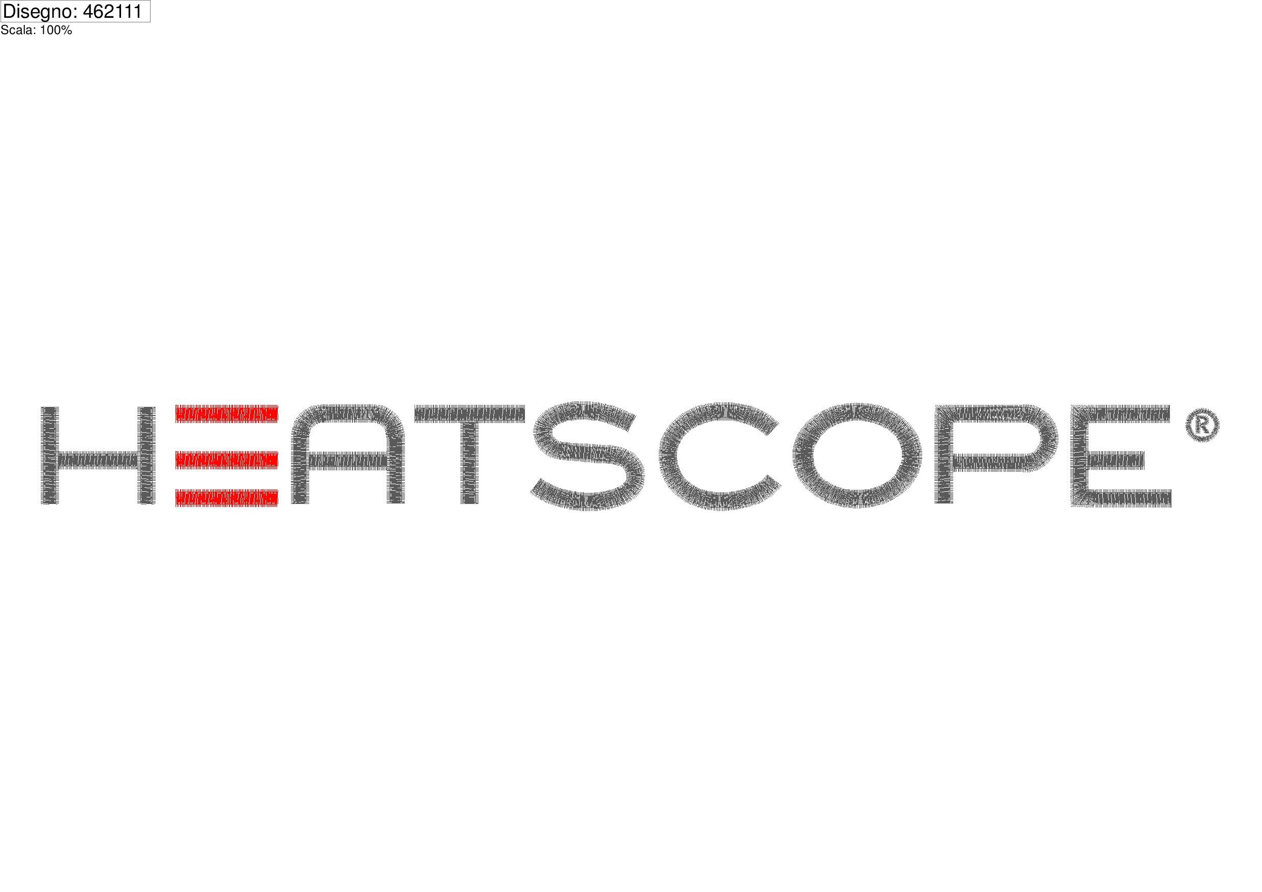 Icona file di ricamo HEATSCOPE su base cm.40