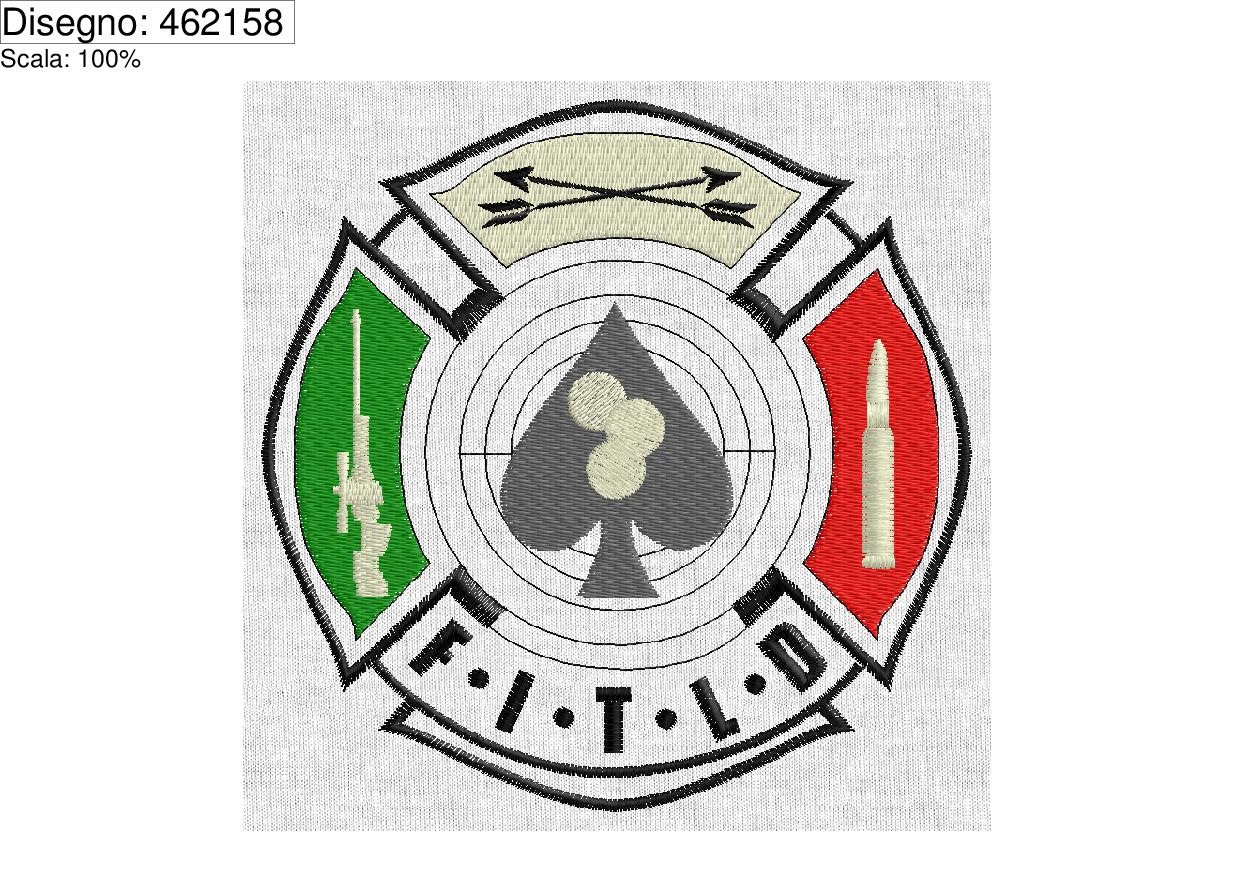 Icona programma di ricamo LOGO F.I.T.L.D. su base cm.12