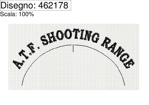 Icona ricamo CURVATO A.T.F. SHOOTING RANGE