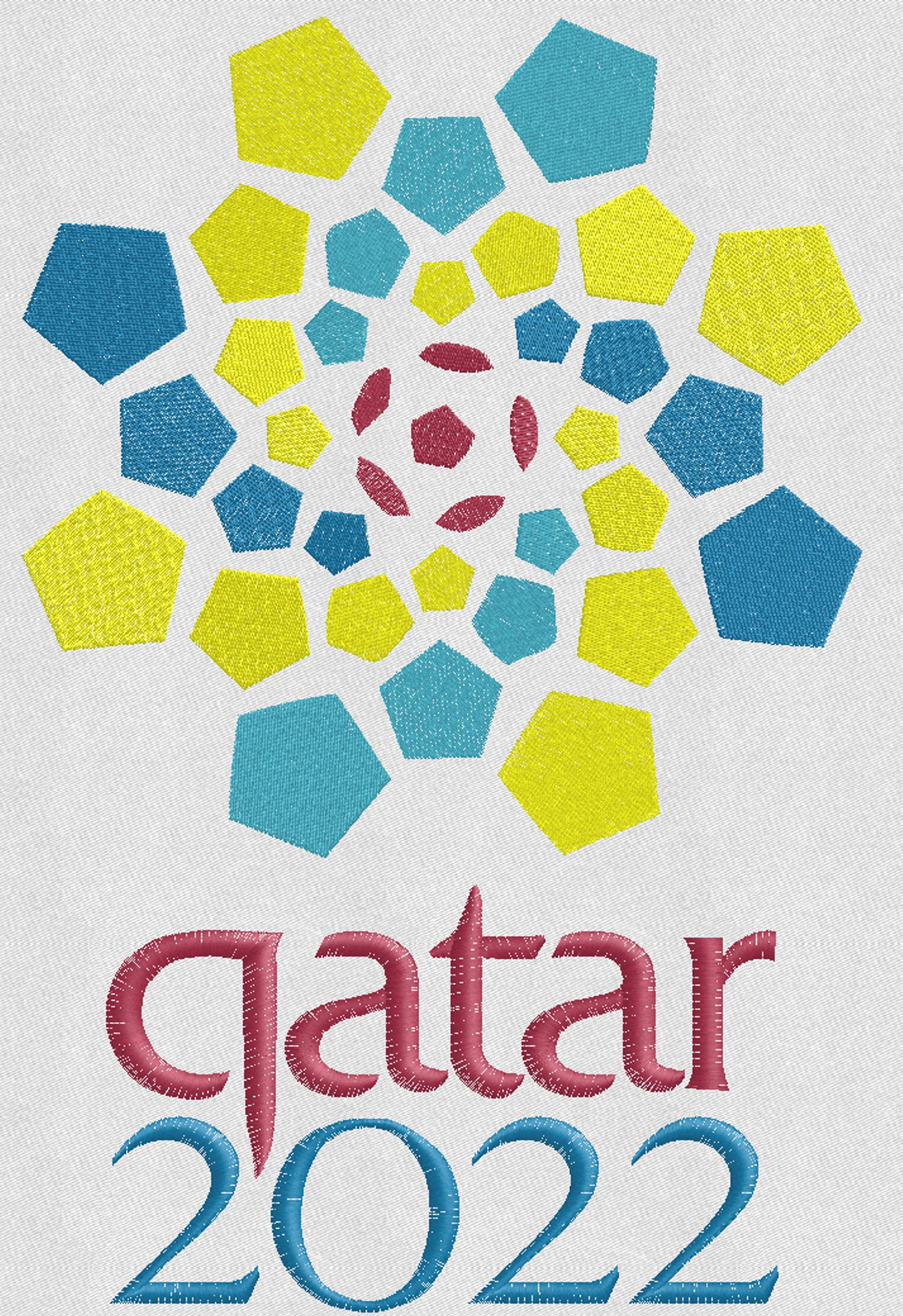 Prova ricamata Logo qatar 2022