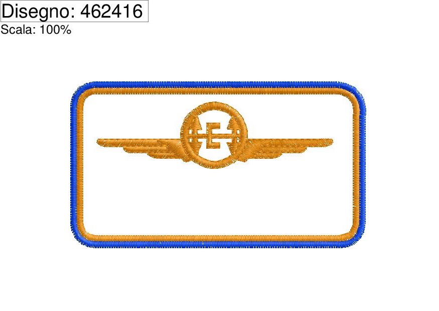 Miniatura  Programma ricamo mostrina militare ELICOTTERISTI, personalizzabile con nome