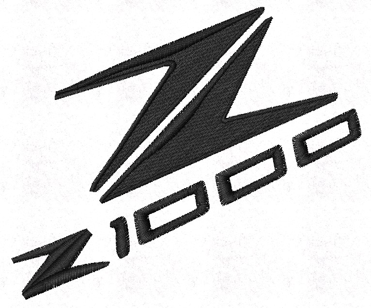 Miniatura file di ricamo Logo Z1000 su base cm.12