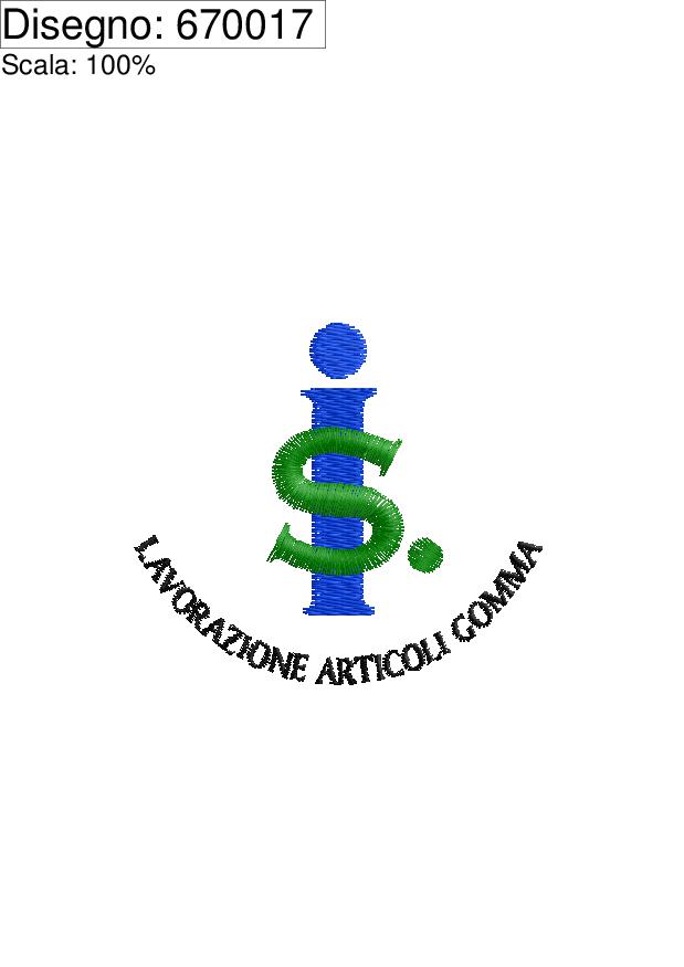 Icona prg.ricamo Logo IS lavorazioni gomma