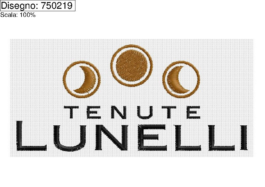 Programma di ricamo Lune tenute LUNELLI ric. su base mm. 130
