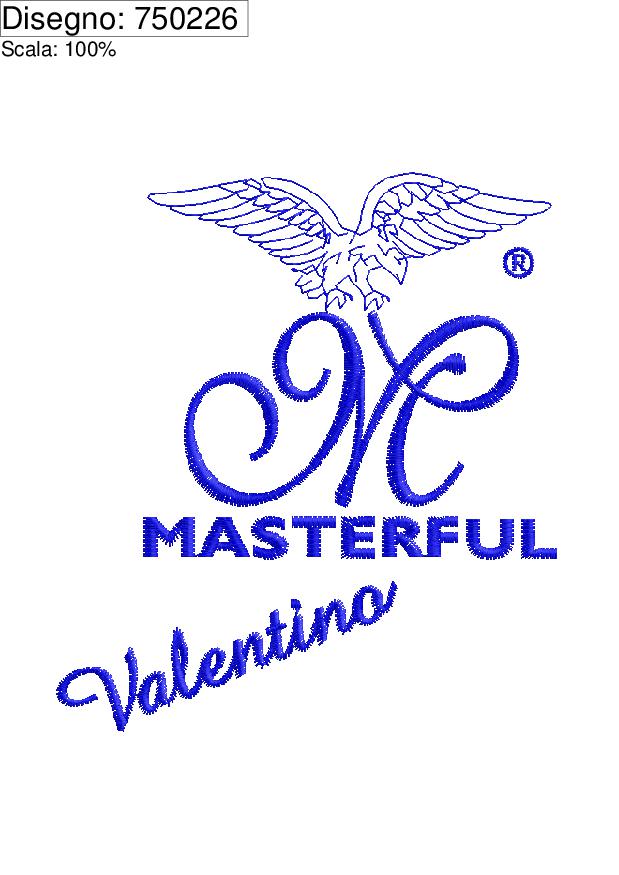 750226 Programma di ricamo MASTERFUL Valentino