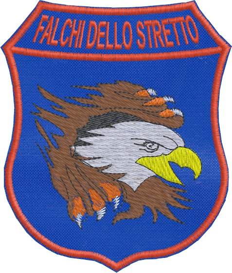 Prova ricamata  FALCHI DELLO STRETTO
