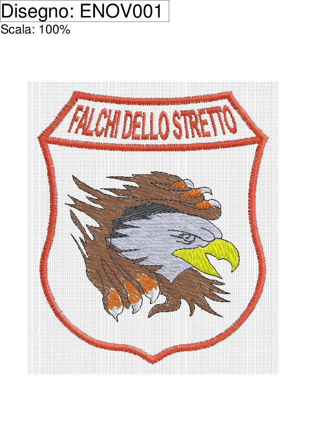 Icona RICAMO Patch ricamato  FALCHI DELLO STRETTO