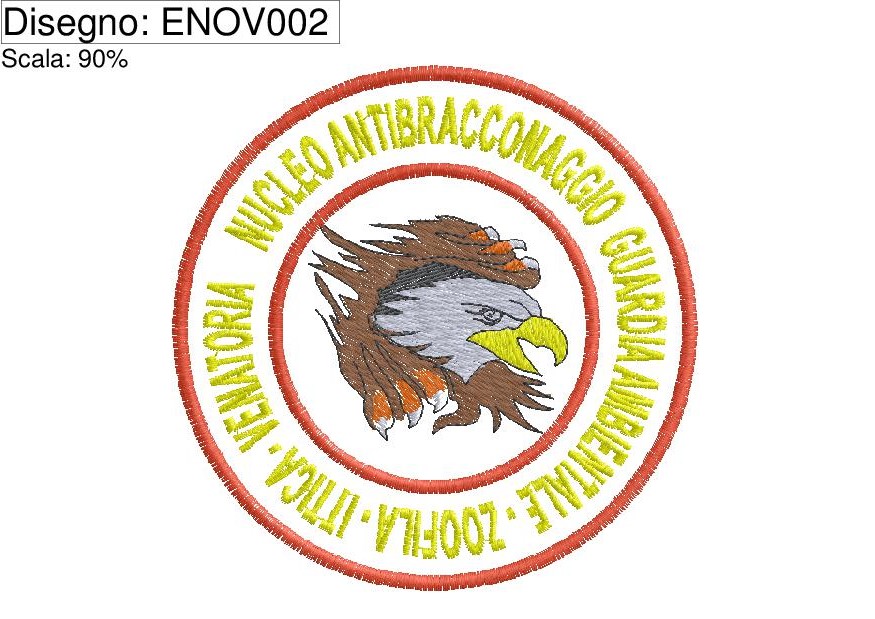 Icona PRG. RICAMO Patch rotonda  NUCLEO ANTIBRACCONAGGIO