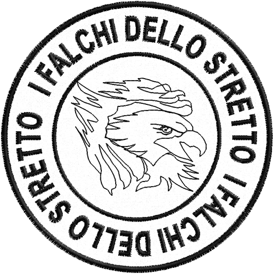 Prova ricamata Patch rotonda  FALCHI DELLO STRETTO