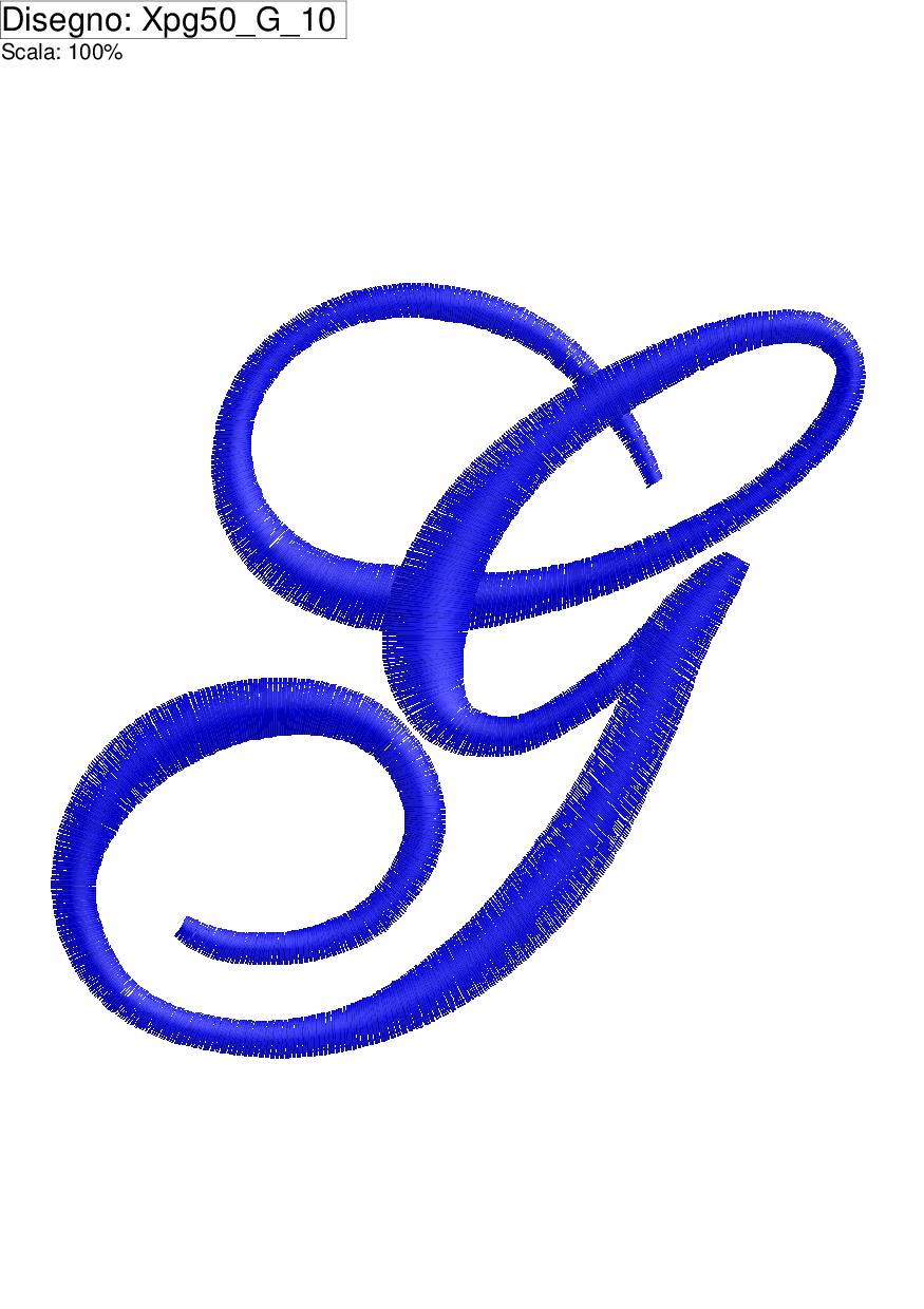 Miniatura Iniziale lettera (G) su altezza cm.10