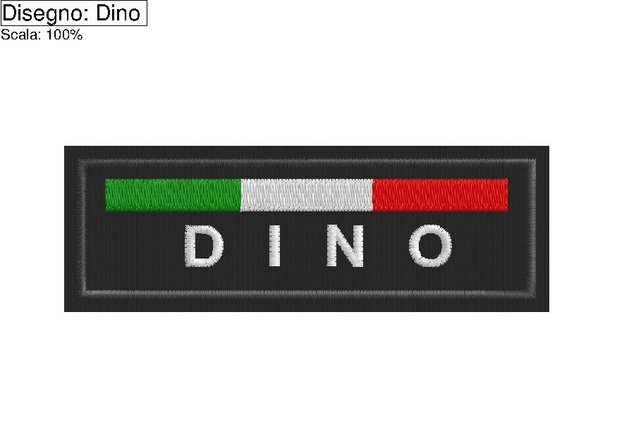 Ricamo fascetta con il proprio nome