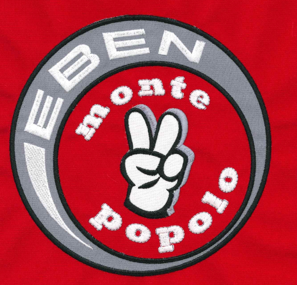 Prova ricamata EBEN Monte popolo con 2 applic.