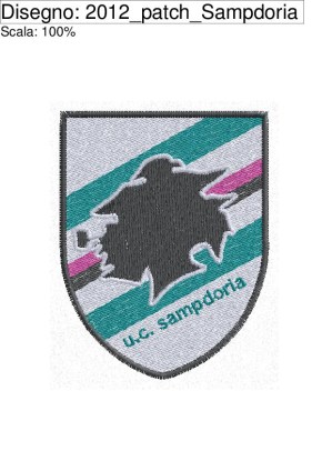 ICONA patch ricamato Sampdoria  programma per ricamare