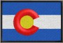 Bandiera tutta con ricamo dello stato del COLORADO