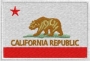 Bandiera tutta con ricamo dello stato dellla CALIFORNIA