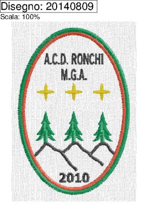 Programma ricamo Logo CALCIO ovale ACD RONCHI MGA
