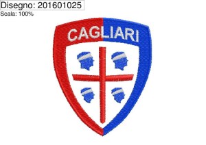 Icona ricamo con base bianca vuota CAGLIARI CALCIO
