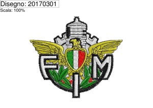 Icona Programma di ricamo Logo FMI su base cm.9