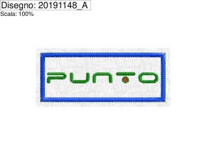 Miniatura Programma di ricamo Logo nuova PUNTO cm. 9 x 3,5