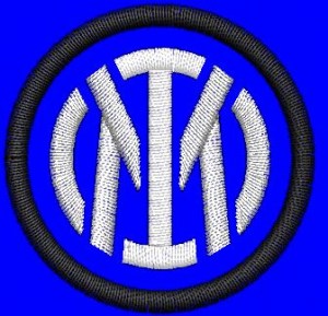 Miniatura file di ricamo nuovo logo INTER CLUB  diametro 35 mm. Cod.20210416_A