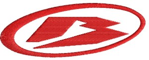 Icona File ricamo logo BETA su base cm.12