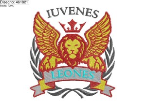 Ricamo Leone IUVENES
