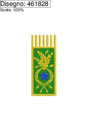 Ricamo Grado mostrina Guardia forestale campana