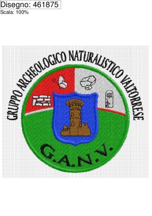 Ricamo GRUPPO ARCHEOLOGICO NATURALISTICO VALTORRESE