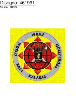 Icona ricamo Bollo tondo WKKF  Kali Kalasag-