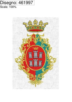 Icona ricamo Stemma comune di CAMPOBASSO