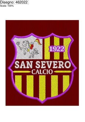 Icona ricamo Patch San Severo Calcio