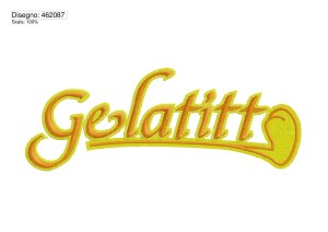 Icona file di ricamo Gelatitto su base cm.25