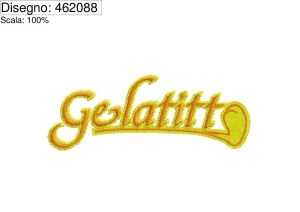 Icona file di ricamo Gelatitto su base cm.10