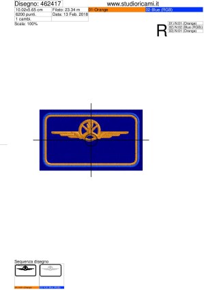 Foglio di lavorazione ricamo mostrina militare ASSALTATOTI, personalizzabile con nome