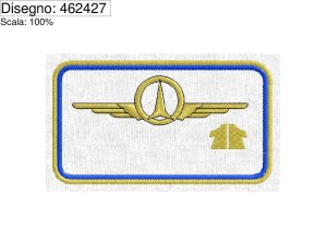 Icona miniatura Programma ricamo mostrina militare AEREO, personalizzabile con nome