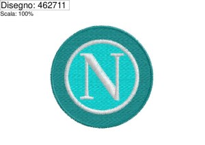 Miniatura Progarmma di ricamo Bollo (N) Napoli diametro cm.8