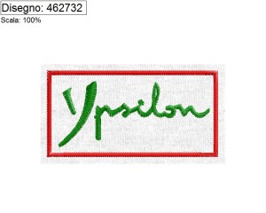 Miniatura Programma di ricamo Logo  Ypsilon cm. 8 x 4