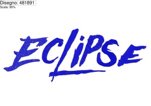 Icona ricamo Eclipse su base cm.21